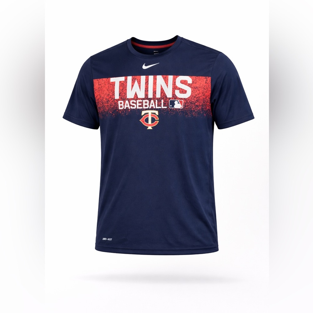 Nike Men’s Minnesota Twins Baseball DriFit T-Shirt MLB Athletic Cut Sz L​​